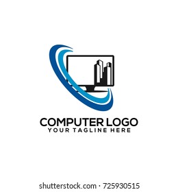 Computer Logo Vector Art Stock Vector (Royalty Free) 725930515 ...