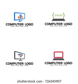 Computer Logo Vector Icon