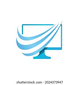 computer logo Vector icon design illustration Template
