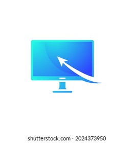 computer logo Vector icon design illustration Template