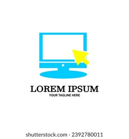 Computer logo, vector symbol PC Logo Template. Computer icon.
