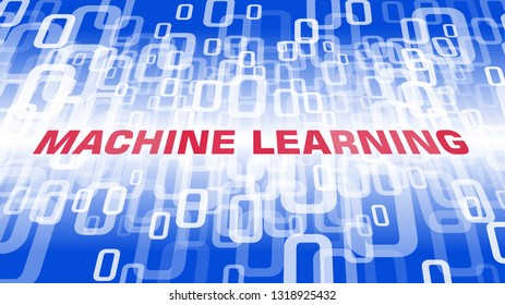 Computer machine learning vector symbol, programming software abstract backdrop