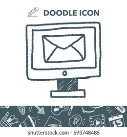computer mail doodle drawing