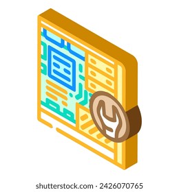 computer maintenance repair isometric icon vector. computer maintenance repair sign. isolated symbol illustration
