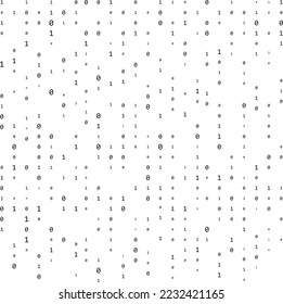 Computer matrix. Stream of binary code. Digits on the screen. binary code. Graphic data, algorithm.