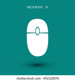 computer mause icon, flat design best vector icon