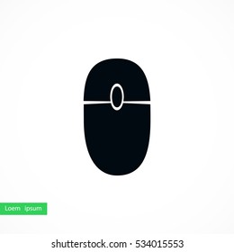 computer mause icon, flat design best vector icon