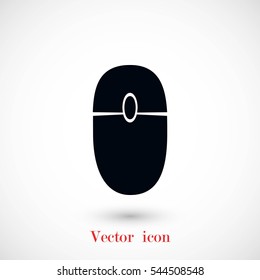 computer mause icon, flat design best vector icon