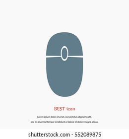 computer mause icon, flat design best vector icon