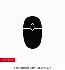 computer mause icon, flat design best vector icon