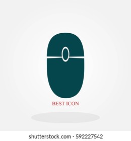 computer mause icon, flat design best vector icon