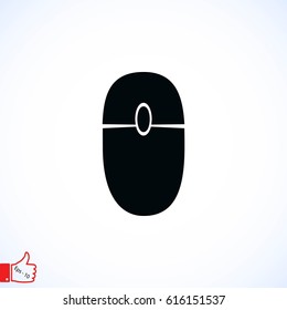 computer mause icon, flat design best vector icon
