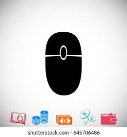 computer mause icon, flat design best vector icon