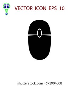 computer mause icon, flat design best vector icon