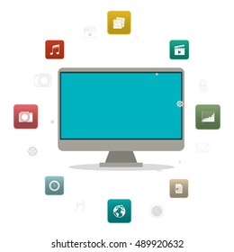 Computer and media app design