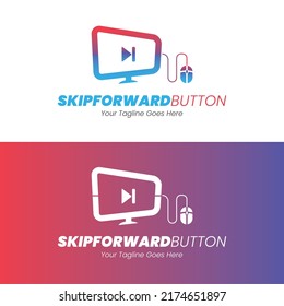 Computer media player Skip forward button logo