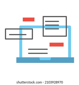 computer messages Isolated Vector icon which can easily modify or edit


