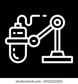 Umrissdesign des Computermikrofon-Symbols
