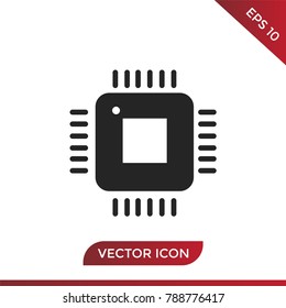 Computer microprocessor icon