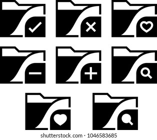 Computer Miscellaneous Folder Icon, File Folder System Vector Art Illustration