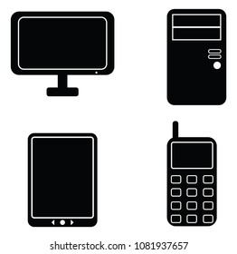 Computer mobile phone and tablet icon