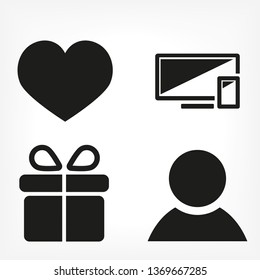 Computer and mobile phone  vector icon