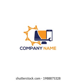 Computer And Mobile Service Logo