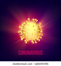Modelo informático de Covid-19 como ejemplo de la pandemia mundial de rápido crecimiento. Ilustración científica de la enfermedad del coronavirus peligroso, modelo 3d del coronavirus.