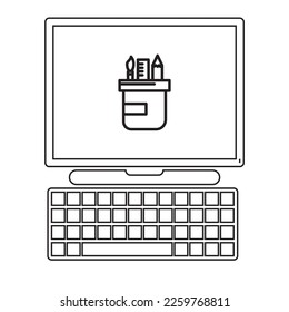 Computer Modern 2023 Vector Icon Illustration 