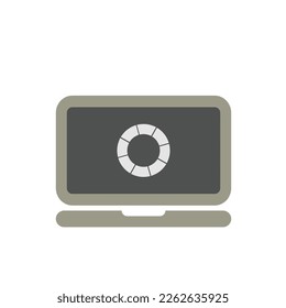 Computer modern 2023 vector icon illustration