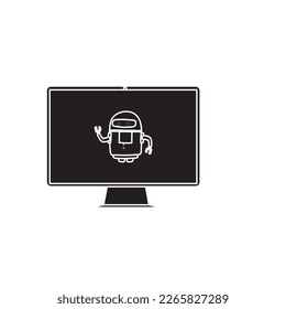 Computer modern 2023 vector icon illustration