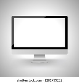 Computer modern isolated. Vector illustration for technology element.