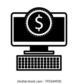 computer money dollar coin payment online