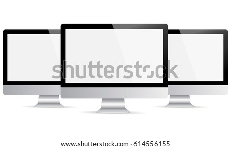 computer monitor apple i mac mockup blank stock vector royalty free mac mockup