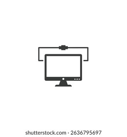 Computer Monitor with a Battery Attached Power Backup Energy Solution