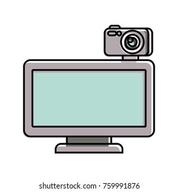 computer monitor with camera web gadget