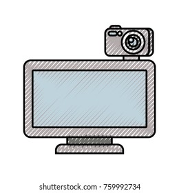 computer monitor with camera web gadget