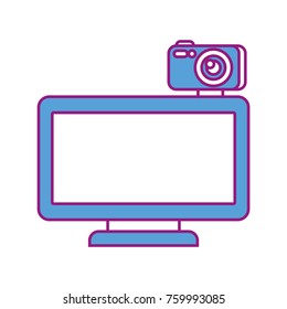 computer monitor with camera web gadget