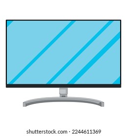 Computer Monitor Cartoon Style Vectorart