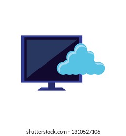 computer monitor with cloud computing