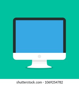 Computer monitor decktop creative vector illustration