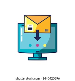 computer monitor device with envelope