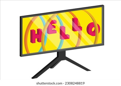 A computer monitor is an essential peripheral device that displays visual information from a computer system. It is often referred to as a screen or display.