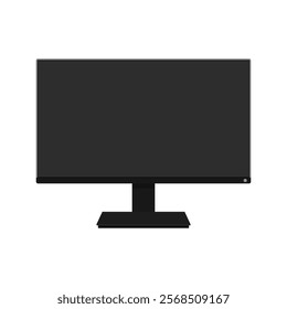 Computer monitor flat vector design isolated on a white background