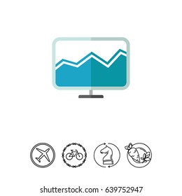 Computer monitor with histogram