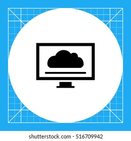 Computer monitor icon