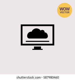 Computer monitor icon