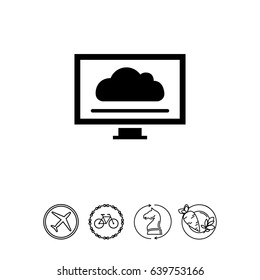 Computer monitor icon
