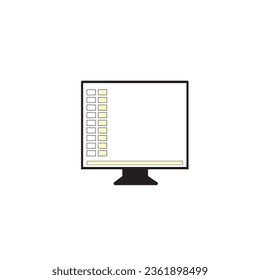 computer monitor icon design art