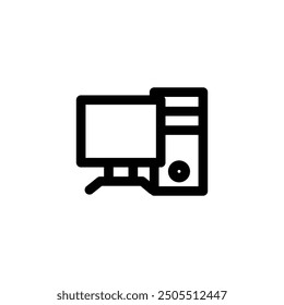 	
computer monitor icon line style